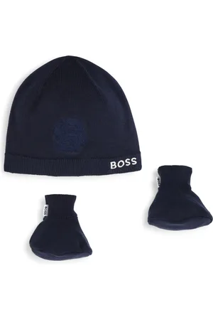 HUGO BOSS Sets, unisex, , 1 M, Cotton Knit Hat and Booties Set