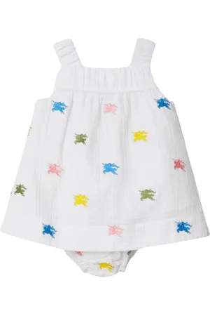 Burberry Swimsuits, female, , 9 M, White Equestrian Dress