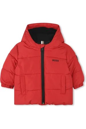 HUGO BOSS Winterjackets, unisex, , 2 Y, Modern Polyester Puffer Jacket with Print