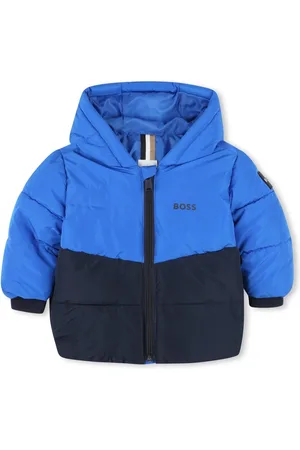 HUGO BOSS Hooded Bicolor Puffer Jacket