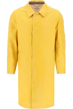 Maison Margiela Parkas, male, , S, Worn Out Effect Coated Cotton Trench Coat