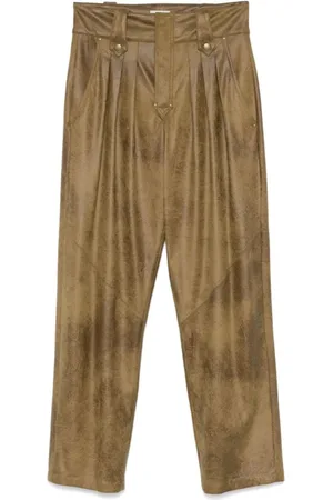 Isabel Marant Rust Cotton Suede Gwen Trousers
