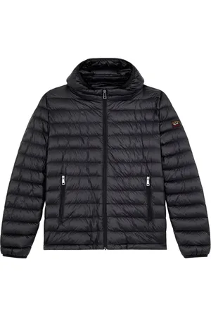Paul & Shark Down Jackets, male, , 2XL, Ultralight Puffer Jacket with Detachable Hood