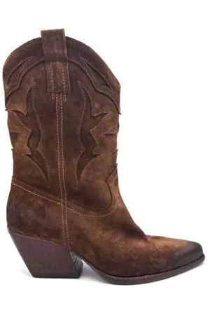 Elena Iachi Cowboy Boots, female, , 7 UK, Vintage Texano Leather Boots