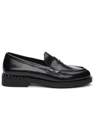 Ash Studded Leather Loafers