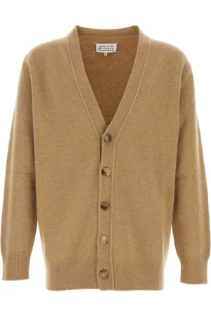 Maison Margiela Cardigans, male, , L, Cappuccino Wool Cardigan