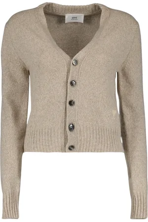Ami V-Neck Long Sleeve Cardigan