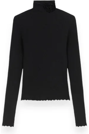 BLUMARINE Turtlenecks, female, , M, Ribbed Turtleneck Jumper