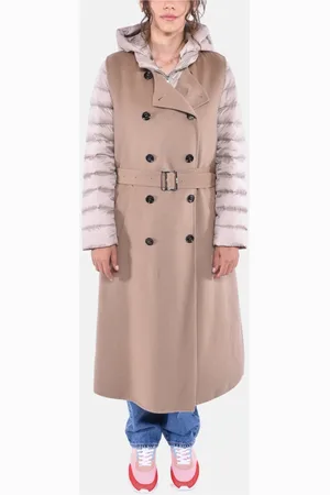 MOORER Parkas, female, , M, Long vest with detachable warm down jacket