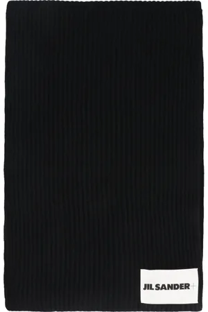 Jil Sander Winter Scarves, male, , ONE SIZE, Ribbed Knit Wool Scarf