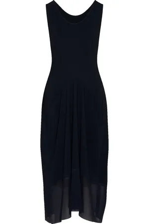 High Midi Dresses, female, , 2XS, Forfeit - Navy sleeveless dress in Sensitive® and sports mesh