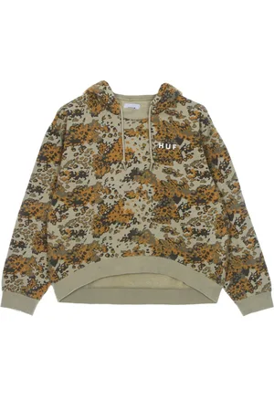 Huf Camo Print Mockneck Hoodie Womens