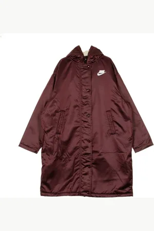 Nike Night Maroon Parka Long Jacket Women