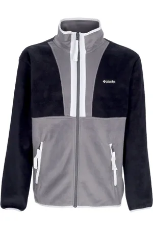 Columbia Full Zip Fleece Jacket Black/Grey/White