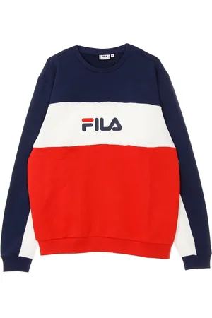 Fila Sweatshirts, male, , XL, Lightweight Crewneck Sweatshirt Blocked Crew