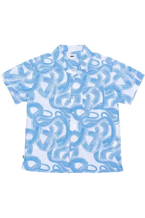 Obey Short Sleeve Shirts, male, , XL, Woven Short Sleeve Shirt White Multi