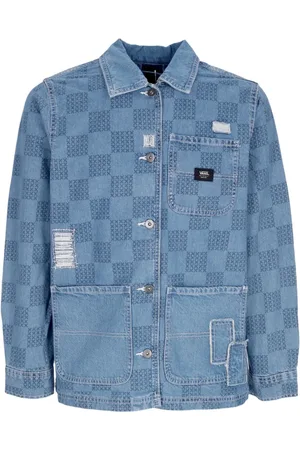 Vans Denim Jackets, female, , L, Check Denim Printed Jacket