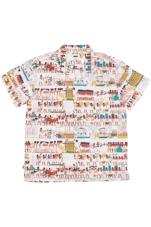 Obey Woven Short Sleeve Shirt White Multi