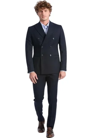 BALDININI Double Breasted Suits, male, , M, Wool Double Breasted Suit