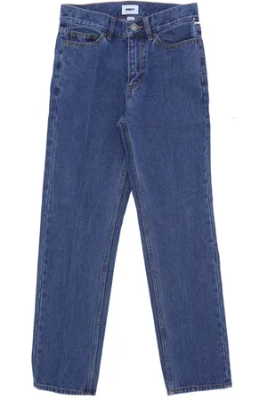 Obey Straight Jeans, male, , W26, Denim Jeans with Eyes Logo