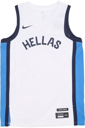 Nike Sportswear, male, , M, Greece Basketball Tank Top White/Blue