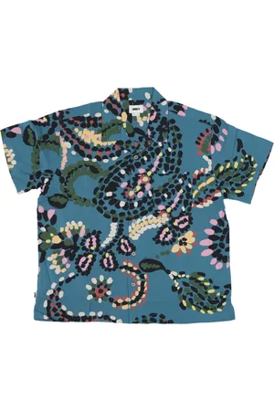 Obey Paisley Dots Dragon Fly Woven Shirt