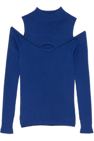 D.EXTERIOR Wool Cold Shoulder Jumper