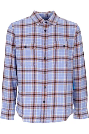 Obey Casual Shirts, male, , XL, Checked Flannel Long Sleeve Shirt