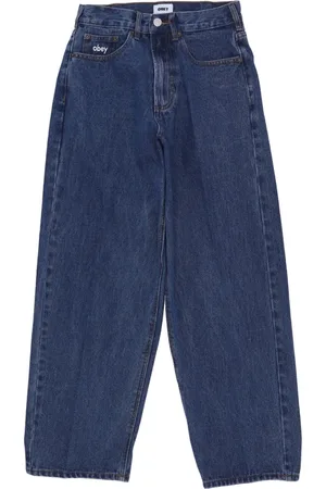 Obey Loose-fit Jeans, male, , W34, Baggy Denim Stonewash Indigo Mens Jeans