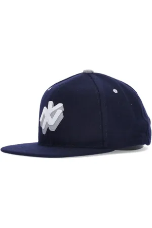Huf Caps, unisex, , ONE SIZE, Navy Flat Visor Cap with Embroidery