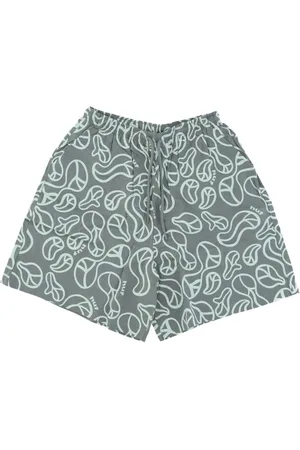 Huf Casual Shorts, female, , XS, Wide Sage Womens Shorts All Over Print
