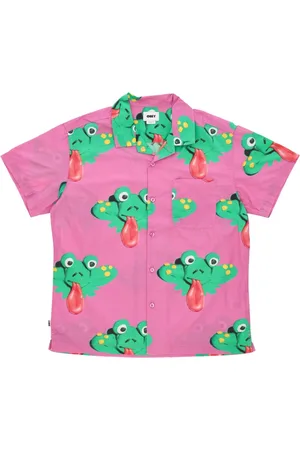 Obey Short Sleeve Shirts, male, , L, Wild Rose Woven Short Sleeve Shirt