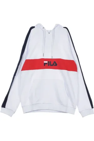Fila Hoodies, male, , XL, Lightweight Hooded Sweatshirt in /Black/Red