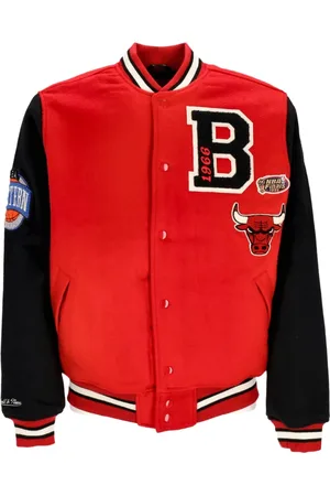 Mitchell & Ness Bomber Jackets, male, , M, Chicago Bulls Varsity Jacket /Black