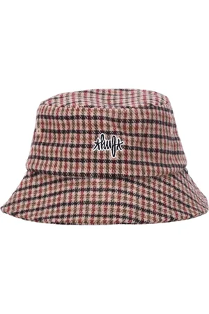 Huf Hats, male, , S/M, Tweed Bucket Hat with Embroidery