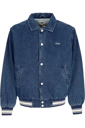 Obey Denim Jackets, male, , S, Rose Blouson Jacket Stone Wash