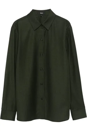 THEORY Shirts, female, , L, Shirt Italian Wool Flannel