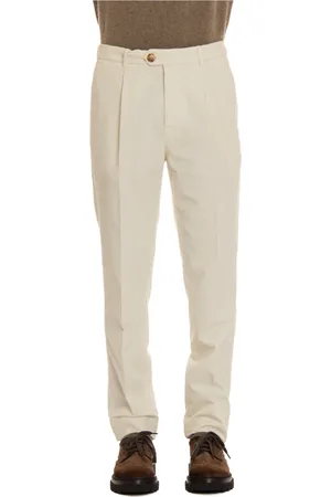 Brunello Cucinelli Cream Trousers Elegant Style