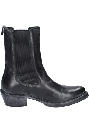 Moma Cowboy Boots, female, , 3 UK, Vintage Leather Ankle Boots for Women