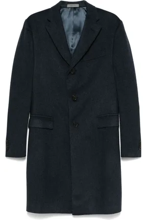 corneliani Single-Breasted Coats, male, , L, Luxury Cashmere Coat with Detachable Inner