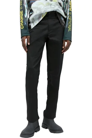 Burberry Slim-fit Trousers, male, , S, Embroidered Cotton Cargo Trousers