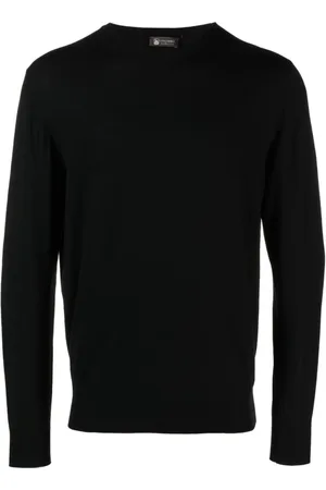 COLOMBO Round-neck Knitwear, male, , 2XL, Slim Fit Wool Knitwear Made in Italy