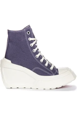 Converse Wedges, female, , 8 UK, Textile Wedge Trainers Lavender
