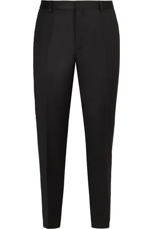 Calvin Klein Slim-fit Trousers, male, , 2XL, Tailored Wool Trousers with Back Pocket