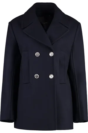 Pinko Double-Breasted Wool Coat