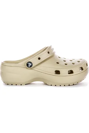 Crocs Clogs, male, , 4 UK, Beige Platform Clogs Modern Style