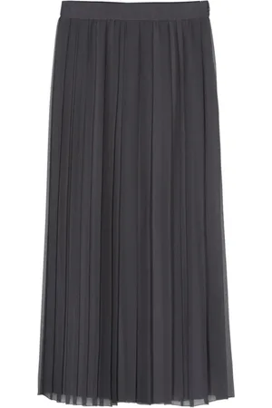 ELEVENTY Midi Skirts, female, , S, High-waisted Chiffon Pleated Skirt