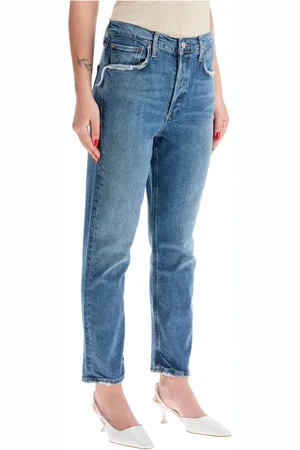 AGOLDE Frayed Edge Cropped Jeans