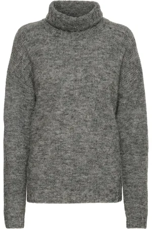 My Essential Wardrobe Turtlenecks, female, , XL, Dark Grey Knit Rollneck Jumper