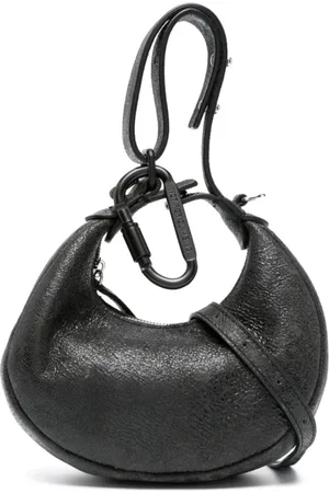 vic matiè Handbags, female, , ONE SIZE, Grey Leather Shoulder Bag